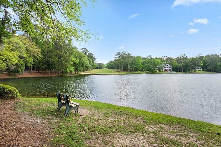 Community lake in the Golden Eagle neighborhood in Tallahassee, Florida